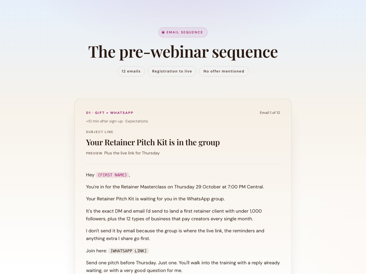 Pre-webinar preview