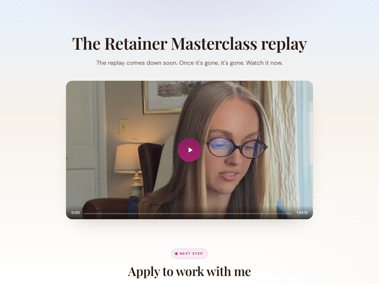 Replay + application preview